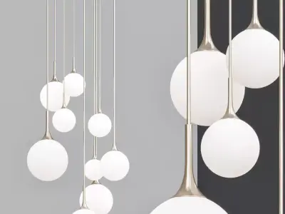 Whitley Chandelier Round 9 3D model