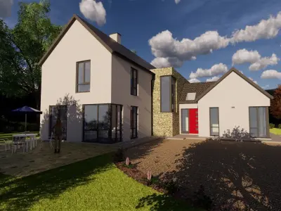 House and garden model 3D model