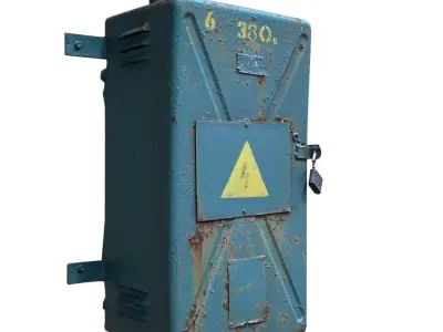 Electrical switch scan 8 Low-poly 3D model