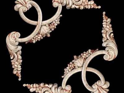 Classic carved 040 3D model
