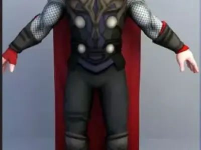 thor superhero 3D model
