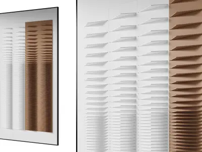 Paper Wall art  Tia 3D model