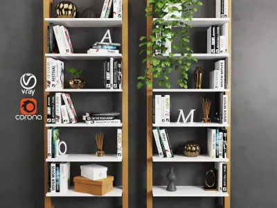 Modern Bookcase 3D model