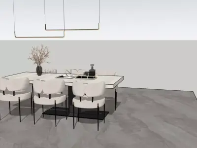 Dining table 3D model