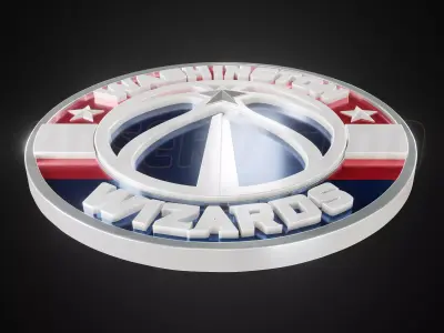 Washington Wizards logo - Cinematic - 3D print 3D model