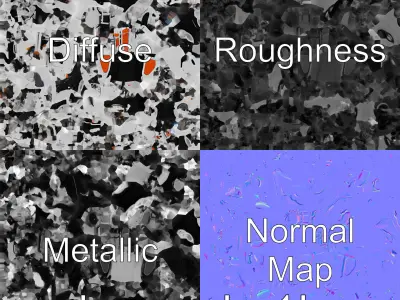 Compact Firefighter Motorcycle with Ladder and Orange Accents Low-poly 3D model