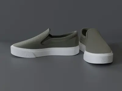 Womens cloth shoes slippers 3D model