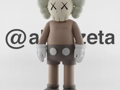 Kaws Jibbitz Charm Companion for Print 3D print model