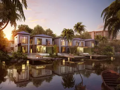 3D model of 2022 luxury fashion villa exterior 02 3D model