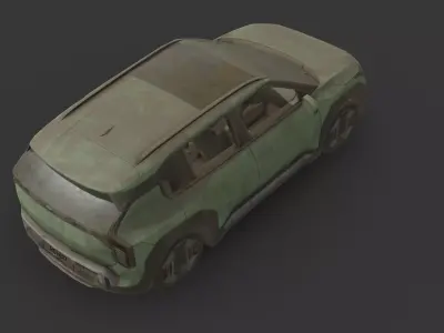 Abandoned Car - Kia EV3 2025 Low-poly 3D model