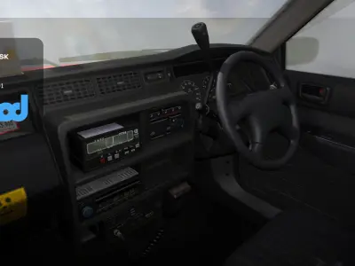 HK Taxi Red 3D model