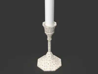 Candle Holder Low-poly 3D model shop