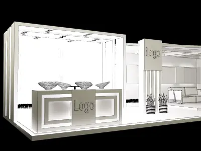 Booth Exhibition Stand a326a 3D model