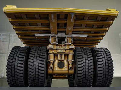 world bigest truck  belaz 75710  3D model