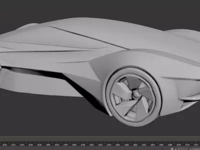 AI-Generated Concept Car - model 2 - 3D model