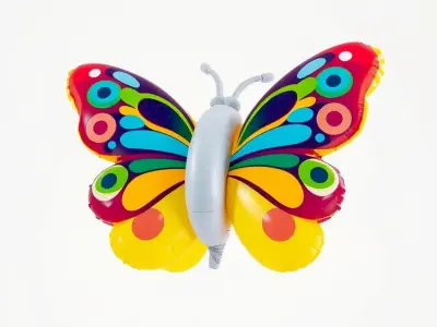 Colorful Inflatable Butterfly Model Pack Low-poly 3D model