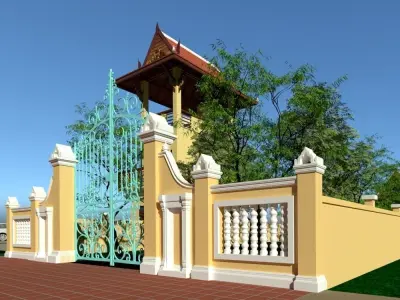 Fence Style 3D model