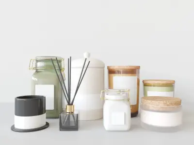 Living Candles Set 3D model