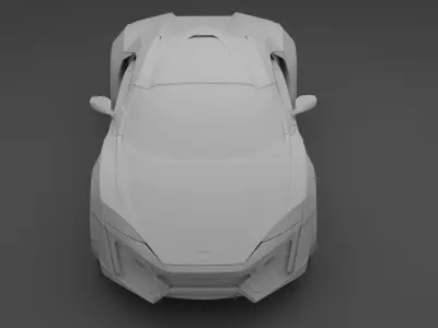 Lykan Hypersport Low Poly Model 3D model