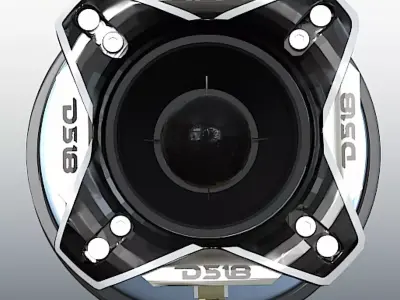 DS18 PRO-TWX3TI Bullet Tweeter - High Poly Free 3D model