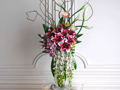 Flower arrangements 3D model