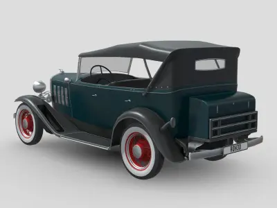 Chevrolet Confederate 1932 Low-poly 3D model