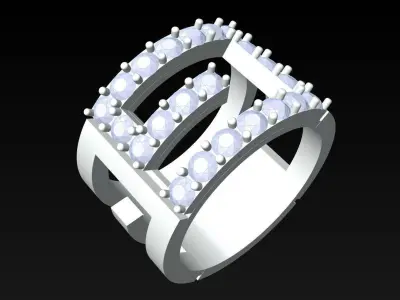 Diamond Ring - N3440 Free 3D print model