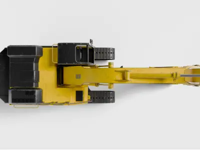 Excavator 3D Model - High Poly Construction Vehicle 3D model