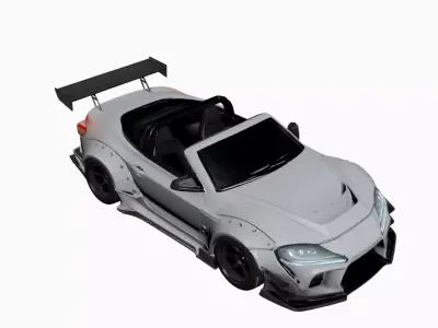 Drift-Inspired Lightweight Sports Car Urban Tuner Design 05 3D model
