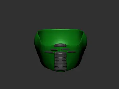 helmet high poly sculpt 3d printable ver 7 3D model 3D model