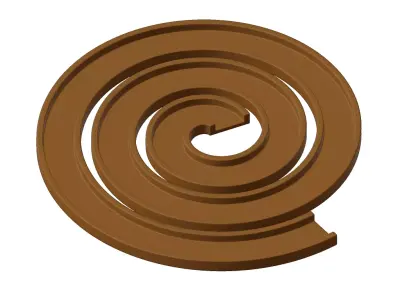 Plastic Spiral Racetrack Toy 3D model