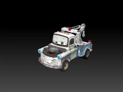 Tow Mater CARS  STL 3D print model