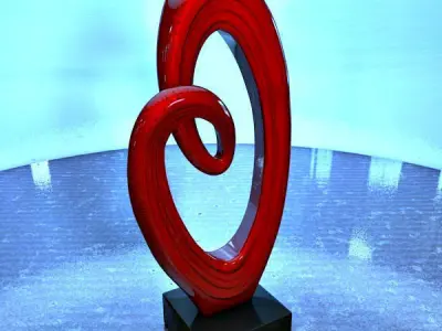 Abstract heart decoration 3D model