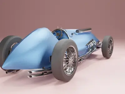 Formula One Talbot Lago T26C 3D model