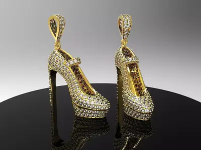 Shoe pendant Free 3D print model