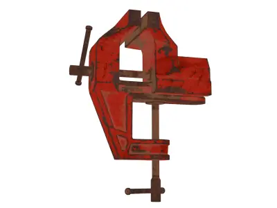 Table Vise Low-poly 3D model