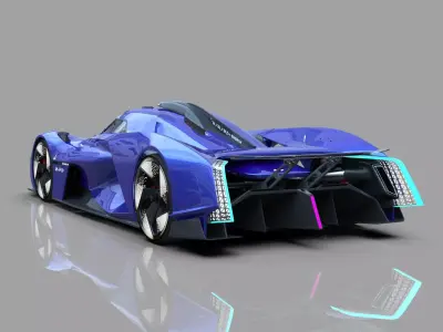 Alpine Alpenglow HY4 Concept 2022 HQ interior  3D model