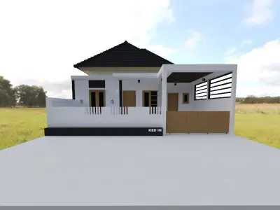simple house 3D print model