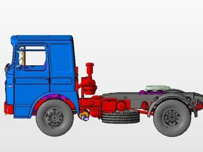  Truck Roman Diesel 4x2 MAN F8 3D print model