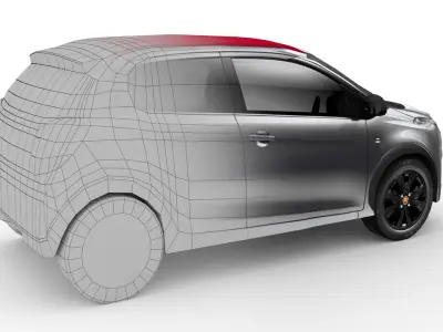 Citroen C1 Urban Ride Low-poly 3D model