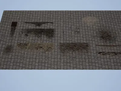 London Street Environment Unreal Engine 4 Low-poly 3D model