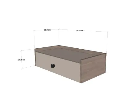 MD LAB NIGHTSTAND 02 Low-poly 3D model