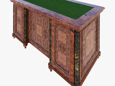 Luxury writing table 3D model