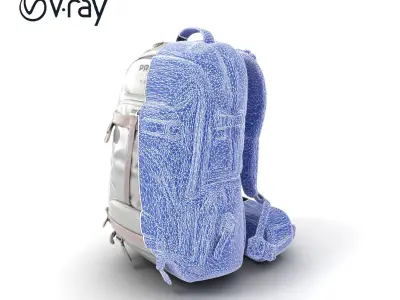 Outdoor Adventure Backpack Model Pack Low-poly 3D model