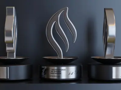 F1 Santander Sponsor Trophy  Low-poly 3D model