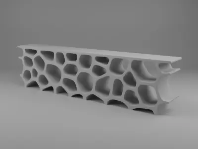 Low Voronoi Shelf 3D model