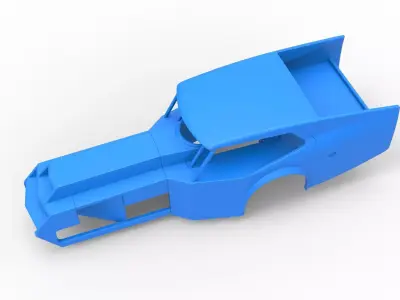 Shell of Vintage Dirt Modified stock car V5 Scale 1 to 25 3D print model