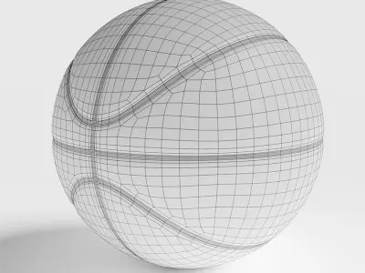 Basketball 3D model ball Low-poly 3D model