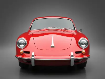1965 Porsche 356SC 3D model