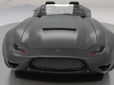 Zethus Roadster Low Poly 3D model